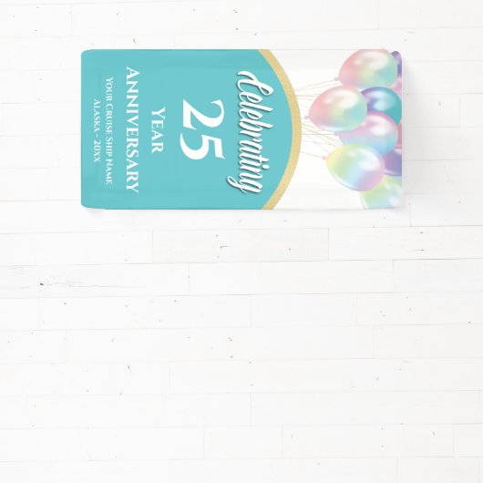 Jubileum van 25 jaar kruisdeur spandoek (Insitu)