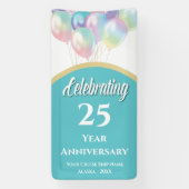 Jubileum van 25 jaar kruisdeur spandoek (Verticaal)