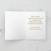 Jubileum van Baptism Gold Cross Kaart (Binnen)