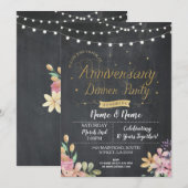 Jubileum van bruiloft kaart (Voorkant / Achterkant)