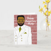 Jubileum van de Afrikaanse Amerikaanse "Male Pasto Kaart (Gele Bloem)