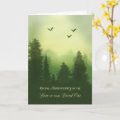 Jubileum van de dood van een vredelievende pijn kaart (Gele Bloem)