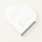 Jubileum van de doop Gouden Kruis Gepersonaliseerd Notitieboek (Achterkant)