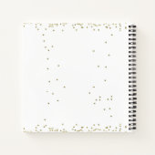 Jubileum van de doop Gouden Kruis Gepersonaliseerd Notitieboek (Achterkant)