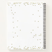 Jubileum van de doop Gouden Kruis Gepersonaliseerd Notitieboek (Achterkant)