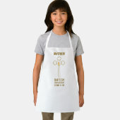 Jubileum van de doop Gouden Kruis Gepersonaliseerd Schort (Insitu)