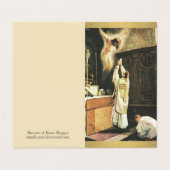 Jubileum van de katholieke priester visitekaartje (Buitenkant ongevouwen)