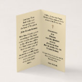 Jubileum van de katholieke priester visitekaartje (Binnen)