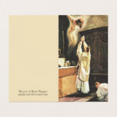 Jubileum van de katholieke priester visitekaartje (Buitenkant ongevouwen)