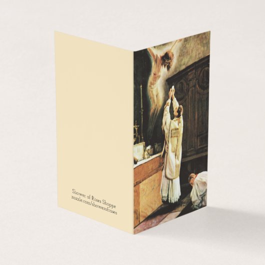 Jubileum van de katholieke priester visitekaartje (Buitenkant)