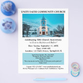 Jubileum van de kerk flyer (Enkel)