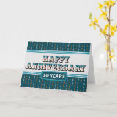 Jubileum van de werknemer 50 jaar Decoratieve Kaar Kaart (Gele Bloem)