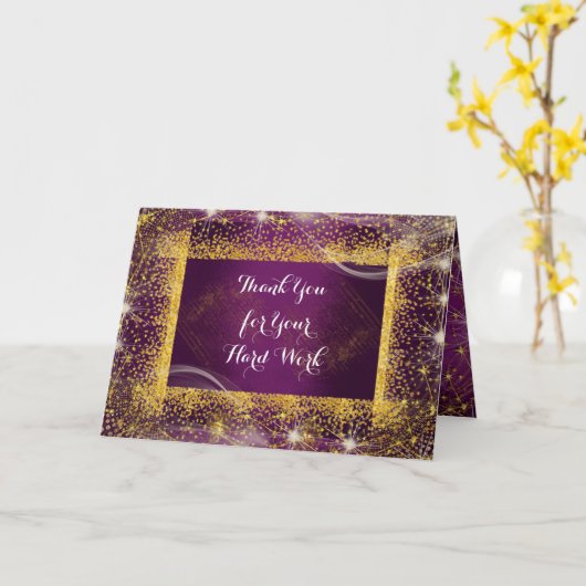 Jubileum van de werknemer Gepersonaliseerde Kaart  (Gele Bloem)