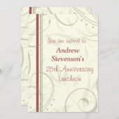 Jubileum van de werknemer Luncheon Uitnodigingen (Voorkant / Achterkant)