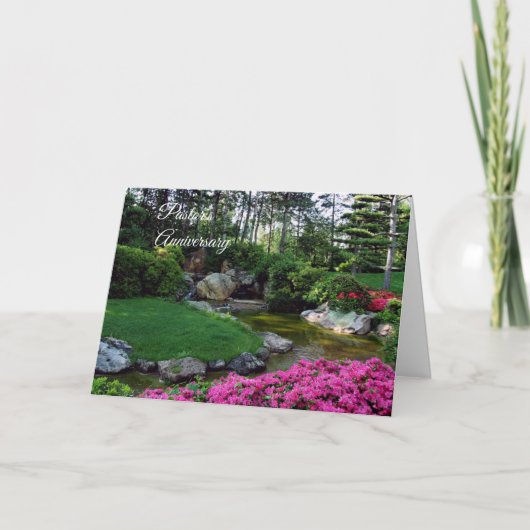 Jubileum van dominee kaart (Voorkant)