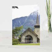 Jubileum van dominee kaart (Voorkant)