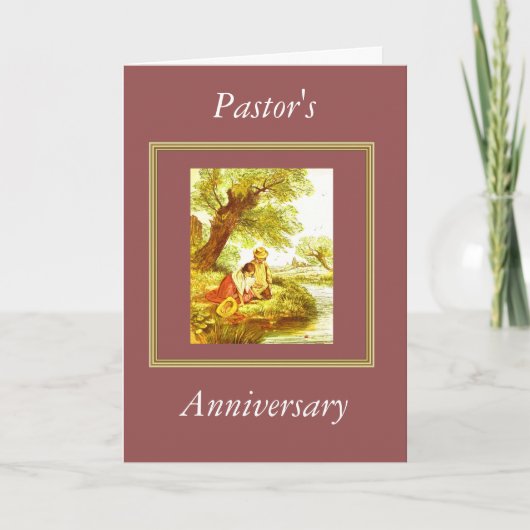 Jubileum van dominee kaart (Voorkant)