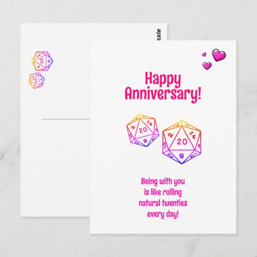 Jubileum van Dungeons & Dragons Briefkaart (Voorkant / Achterkant)