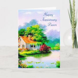 Jubileum van een dominee kaart