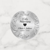 Jubileum van Floral Ornament & Heart Confetti (Kleine voorkant)