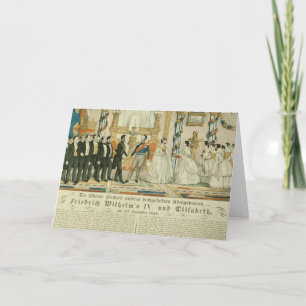 Jubileum van Frederick William IV en van hem Kaart