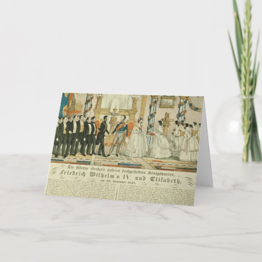 Jubileum van Frederick William IV en van hem Kaart (Voorkant)