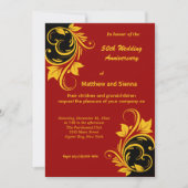 Jubileum van goudzonden kaart (Voorkant)