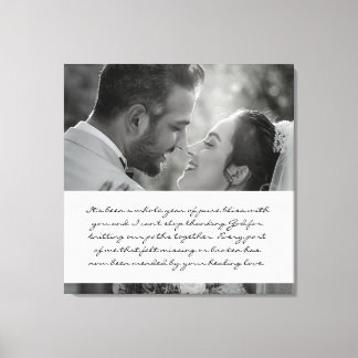 Jubileum van het Bliss Wedding - Canvas