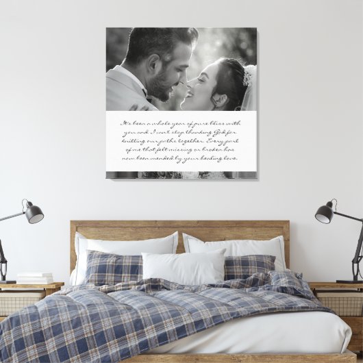 Jubileum van het Bliss Wedding - Canvas Afdruk (Insitu (Slaapkamer))