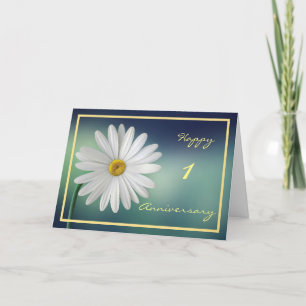 Jubileum van het eerste huwelijk wenst Daisy Elega Kaart