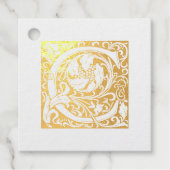 Jubileum van het huwelijk Verlichtingsbrief C Mono Bedankjes Labels (Voorkant)