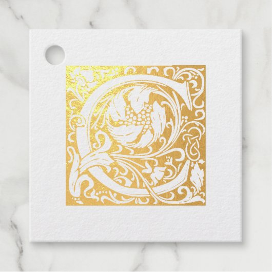 Jubileum van het huwelijk Verlichtingsbrief C Mono Bedankjes Labels (Voorkant)