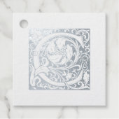 Jubileum van het huwelijk Verlichtingsbrief C Mono Bedankjes Labels (Voorkant)