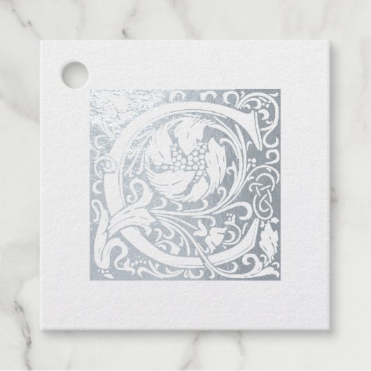 Jubileum van het huwelijk Verlichtingsbrief C Mono Bedankjes Labels (Voorkant)