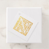 Jubileum van het huwelijk Verlichtingsbrief N Mono Bedankjes Labels (Met doos)