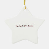  Jubileum van het religieuze leven Nun Keramisch Ornament (Achterkant)