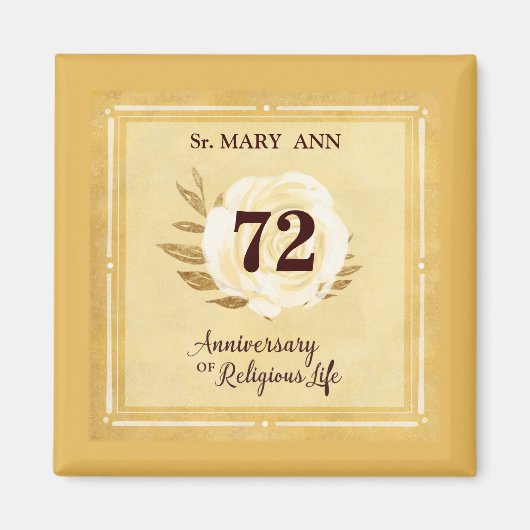  Jubileum van het religieuze leven Nun Magneet (Voorkant)