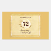 Jubileum van het religieuze leven Nun Rechthoekige Sticker (Voorkant)