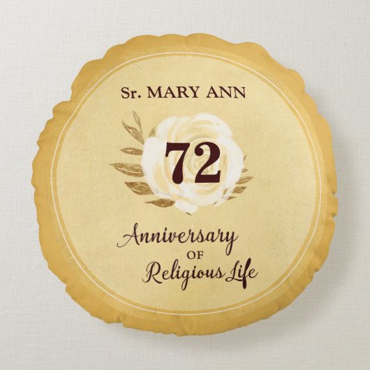  Jubileum van het religieuze leven Nun Rond Kussen (Voorkant)