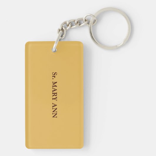  Jubileum van het religieuze leven Nun Sleutelhanger (achterkant)