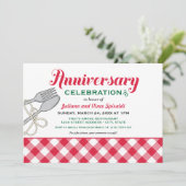 Jubileum van het rode parelbruin kaart (Staand voorkant)