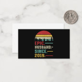 Jubileum van het tweede huwelijk Gift voor zijn ep Notitiekaartje (Voorkant / Achterkant in situ)