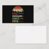 Jubileum van het tweede huwelijk Gift voor zijn ep Notitiekaartje (Voorkant / Achterkant)