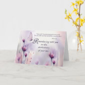 Jubileum van het verlies van bloemen vlinder kaart (Gele Bloem)