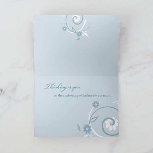 Jubileum van het verlies van magere Blauwe Zwemmen Kaart (Binnen)