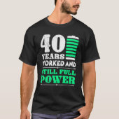 Jubileum van het werk 40 jaar het Jubileum van het T-shirt (Voorkant)