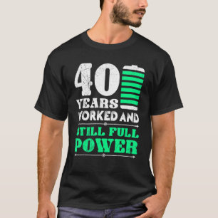 Jubileum van het werk 40 jaar het Jubileum van het T-shirt