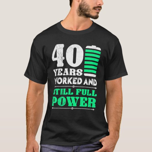 Jubileum van het werk 40 jaar het Jubileum van het T-shirt (Voorkant)