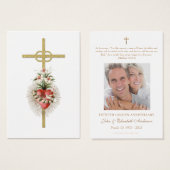 Jubileum van katholieke bruiloft Heilige Kaart (Voorkant /achterkant)