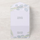 Jubileum van Lavender Eucalyptus All In One Uitnodiging (Buitenkant)